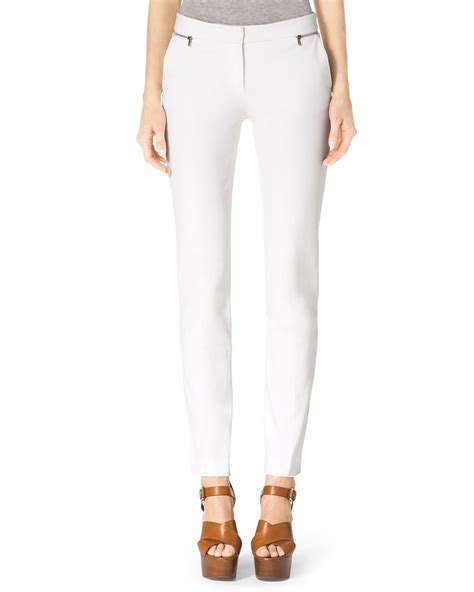 michael kors tailored fit pants|Michael Kors white pant suits.